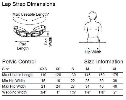 Pelvic Control - 4-Point Padded Lap Strap